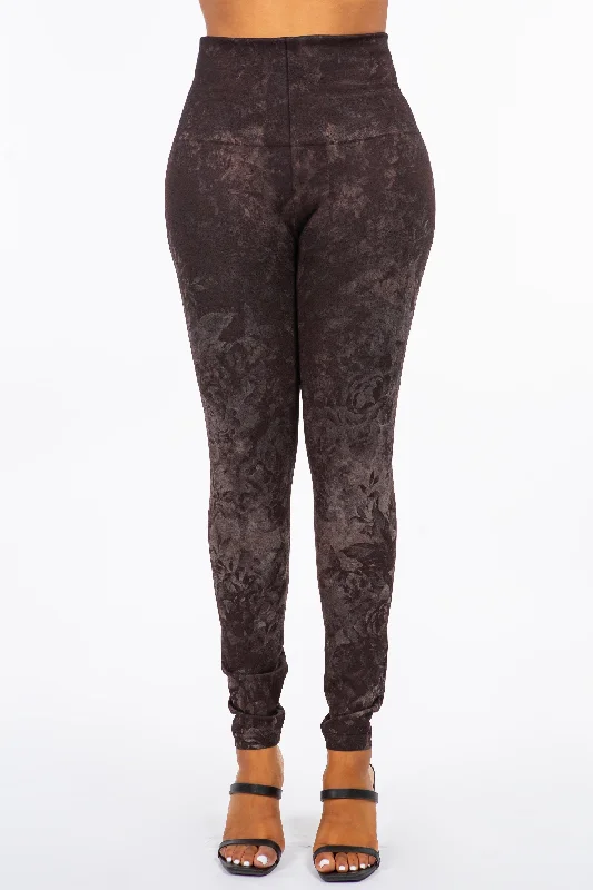 Day-fit sports legging -Dreamy Petal Print Leggings