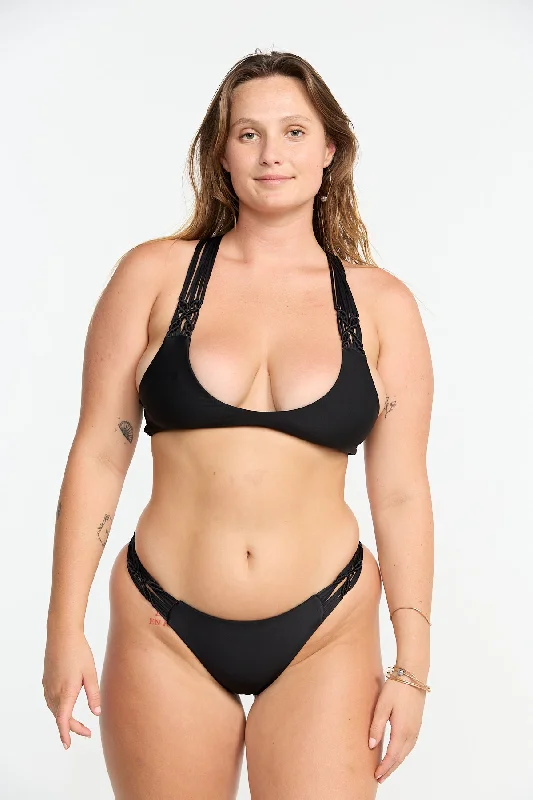 Resort-flow swimwear -Peggy Bottom - Black