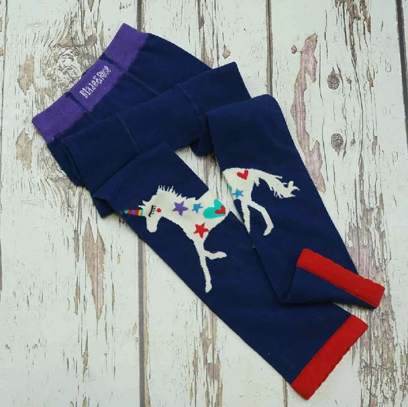 Stretch-core sports legging -Blade and Rose Junior Unicorn Leggings 藍色獨角馬彈力中童褲(5-6y/6-7y/7-8y)