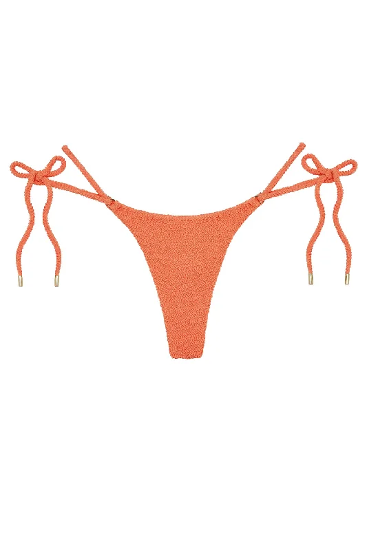 Back-core swimwear -Hanalei Bottom - Summer Peach Crinkle