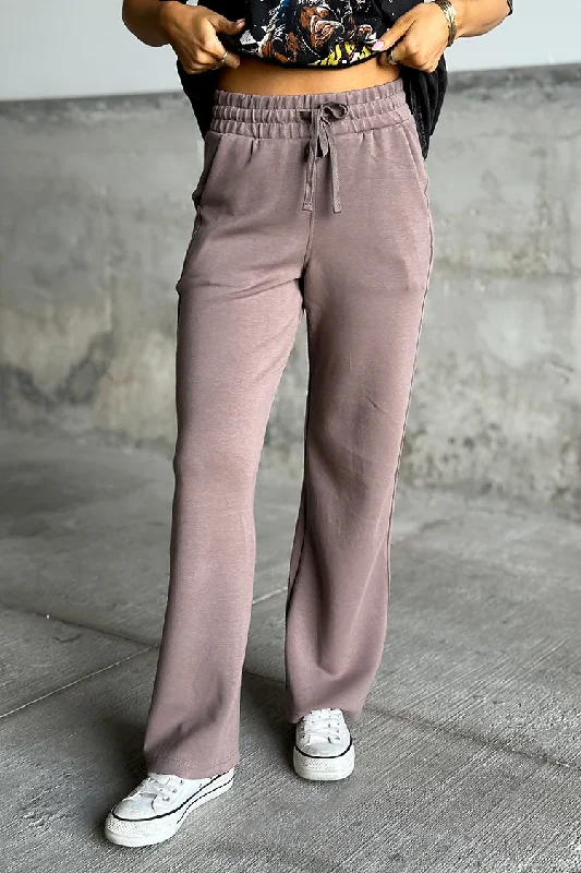 Long-run sports pant -Scuba Sweats - Mocha