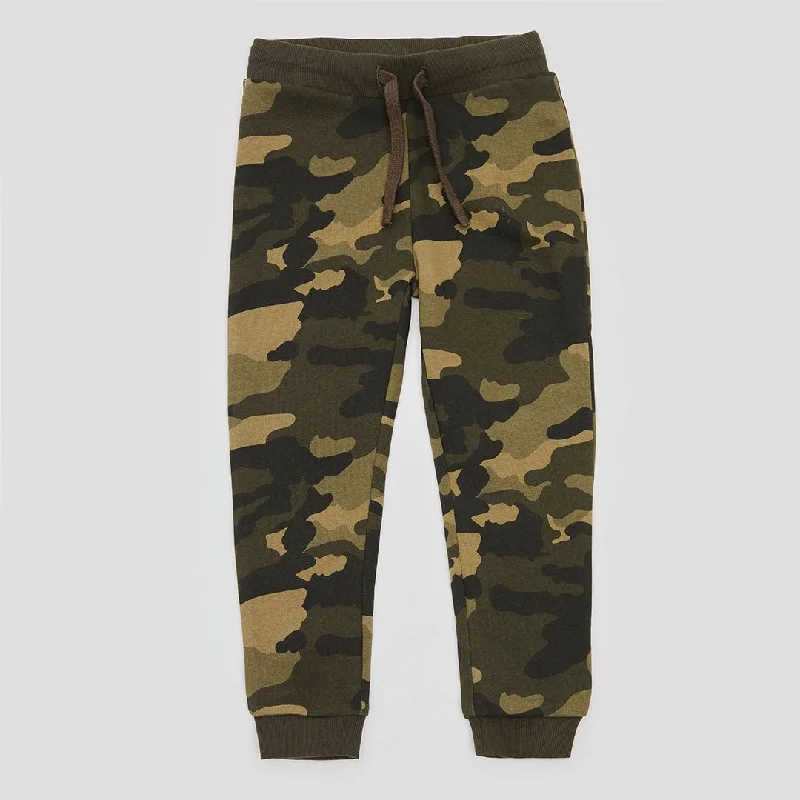 Snow-run sports pant -Boy`s Camo Joggers