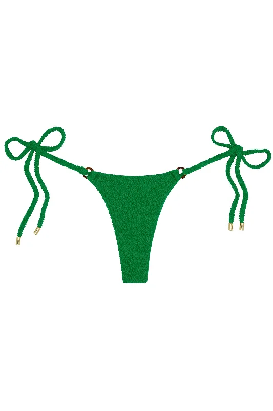 Air-core swimwear -Havana Thong - Palm Green Crinkle