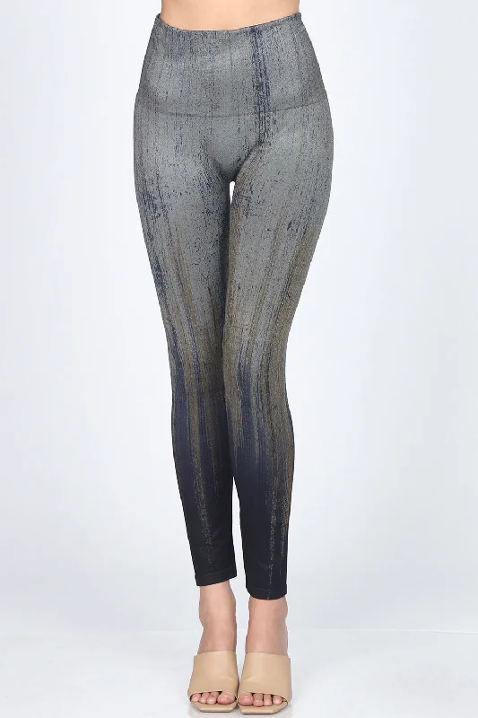 Youth-chic sports legging -Brushed Distress Leggings