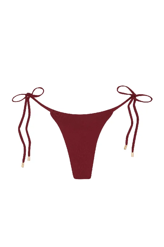 Resort-core swimwear -Palma Bottom - Burgundy