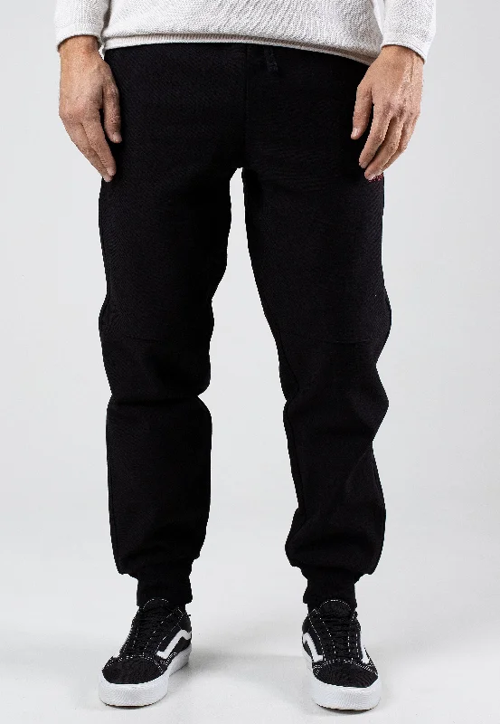 Grey run sports pant -Carhartt WIP - American Script Black - Sweat Pants