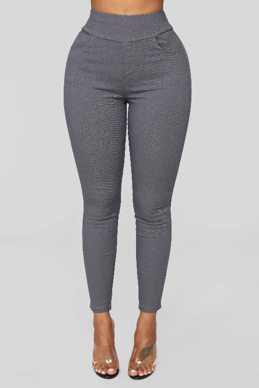 Trail-fit sports legging -Favorite Feel Stretch Legging - Charcoal