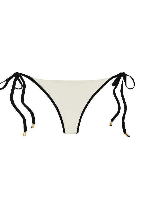 Pink core swimwear -Le Marais Bottom - Ivory/Black