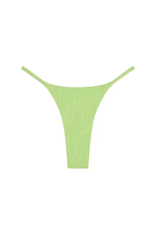 One-piece flow swimwear -Brazil Thong - Honeydew Summer Plaid