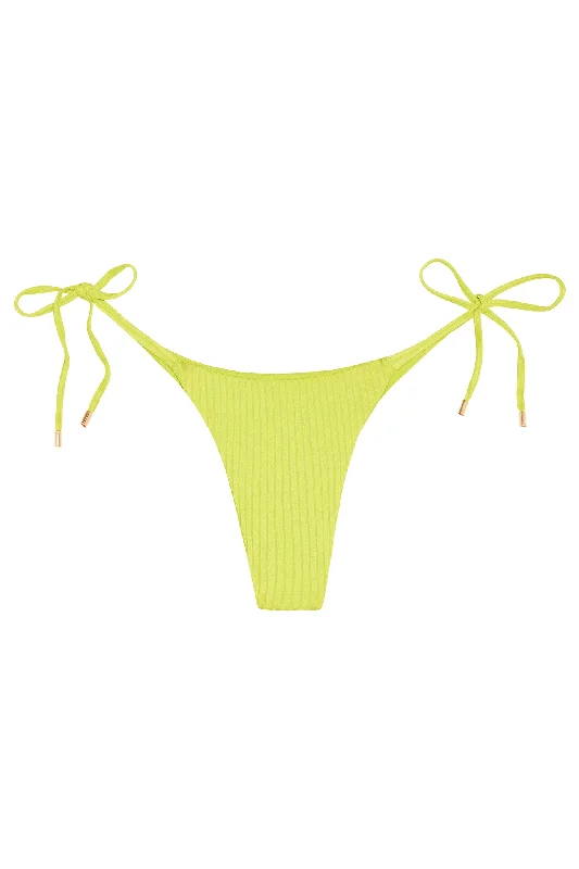 Sport-core swimwear -Palma Bottom - Zest Wide Rib