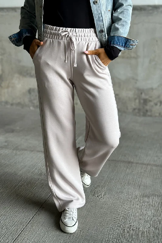 Dry-flow sports pant -Scuba Sweats - Cream