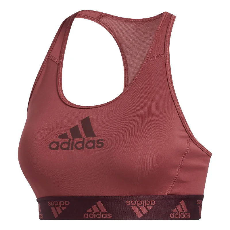 Rose Pulse Sports Bra for Dryness -adidas Women's Don't Rest Alphaskin Badge Of Sports Bra Red/Maroon