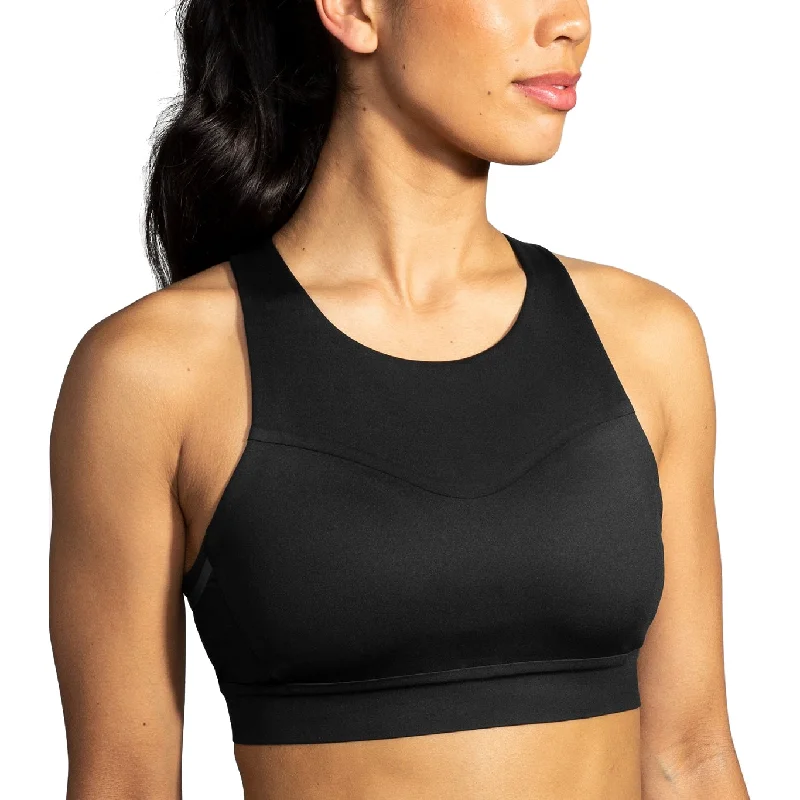 Cobalt Flow Sports Bra for Night -Brooks Drive 3 Pocket Womens Running Bra