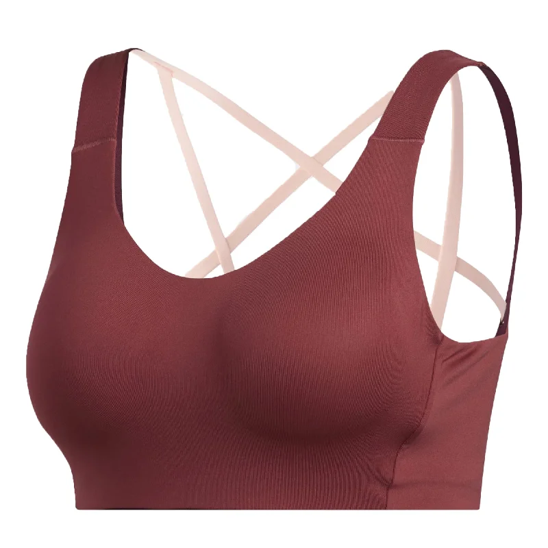 Aqua Summer Sports Bra for Air -adidas Women's Stronger For It Alpha Sports Bra Red/Maroon