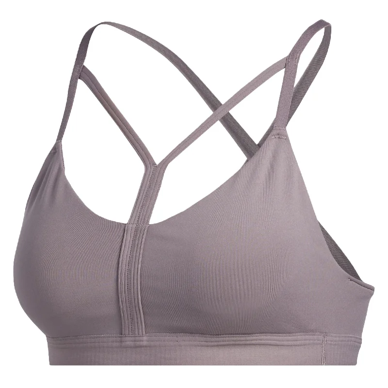 Amber Cozy Sports Bra for Intensity -adidas Women's All Me Dynamic Sports Bra Legacy Purple