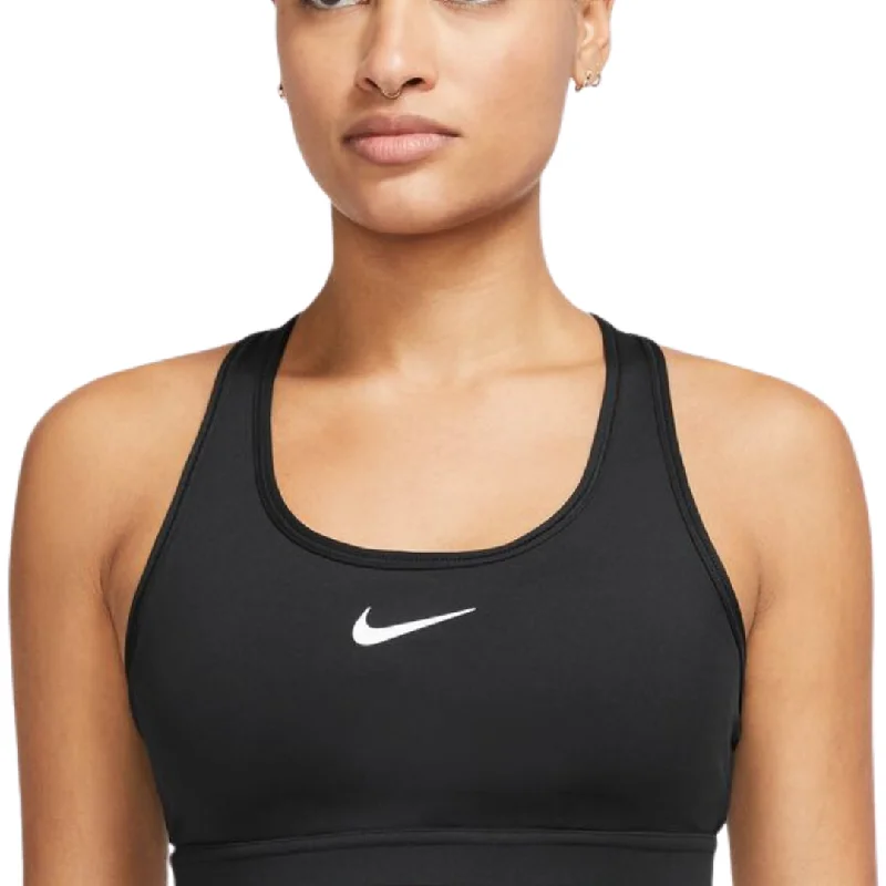 Burgundy Soft Sports Bra for Athletes -Nike Swoosh Medium Support Women's Padded Sports Bra