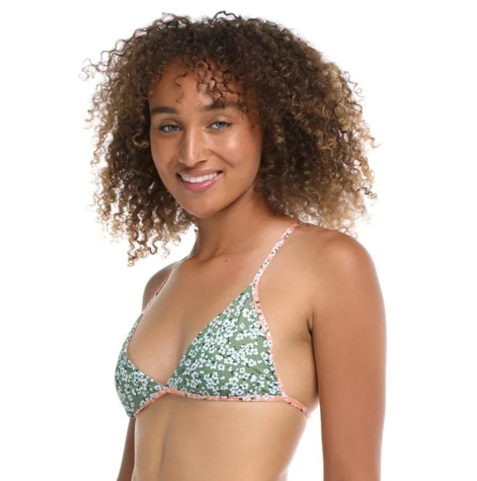 Stretch-flow swimwear -EIDON TINY BLOOMS MILA BIKINI TOP