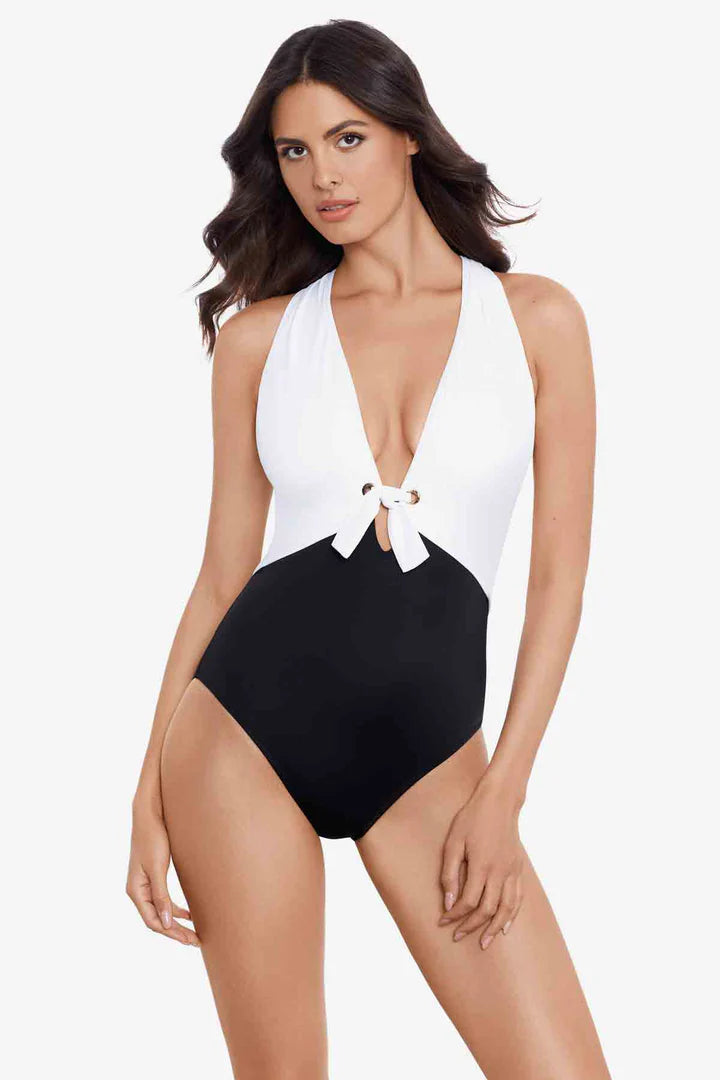 Navy flow swimwear -Magicsuit Juxtapose Halle One Piece