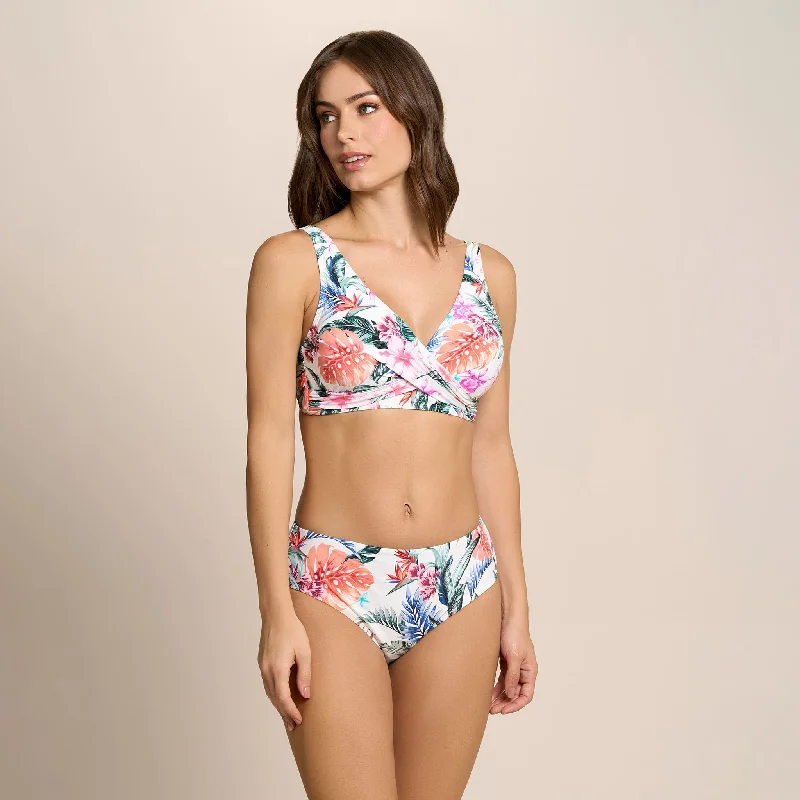 Rose Lift Sports Bra for Layering -HAWAIIAN TERRACE VERA SURPLICE BRA TOP