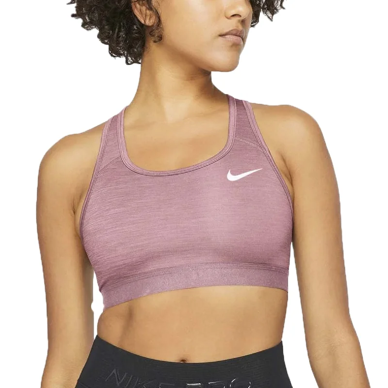 Lime Swift Sports Bra for Comfort -Nike Women's Dri-FIT Swoosh Sports Bra Pink/White