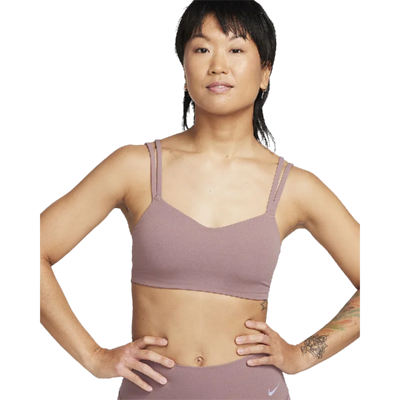 Lilac Slim Sports Bra for Design -Nike Zenvy Strappy Bra