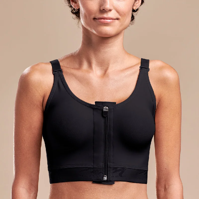 Shock Proof Sports Bra for Intensity -Caress™ Medium Coverage Pocketed Bra - Style No. CAR-BNRZ-01, CAR-BNRZ-10, CAR-BNRZ-11 - Black