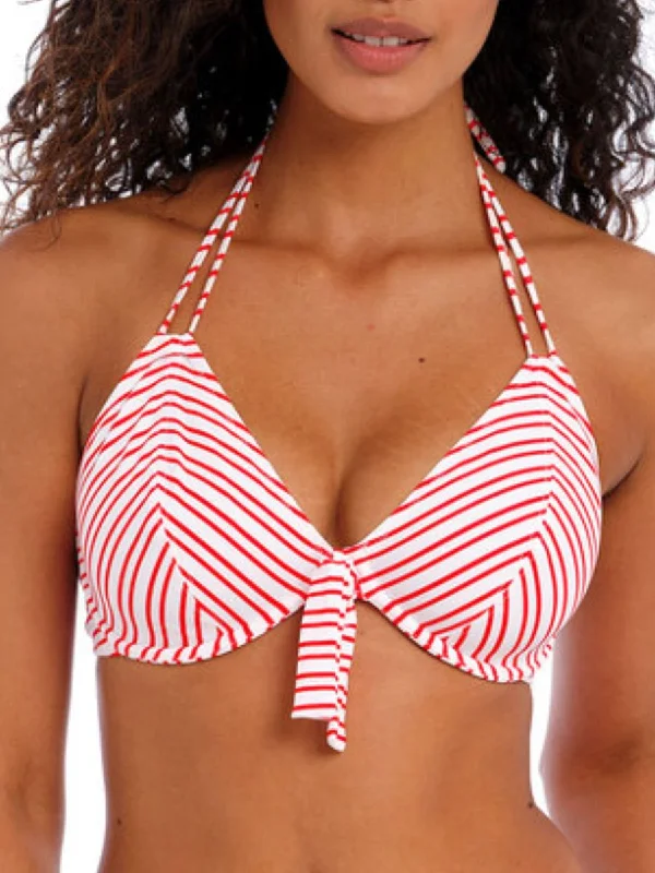 Resort-fit swimwear -New Shores Halter Bikini Top - Chilli