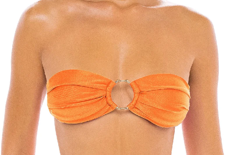 Strap-core swimwear -FRIDA TOP - ORANGE