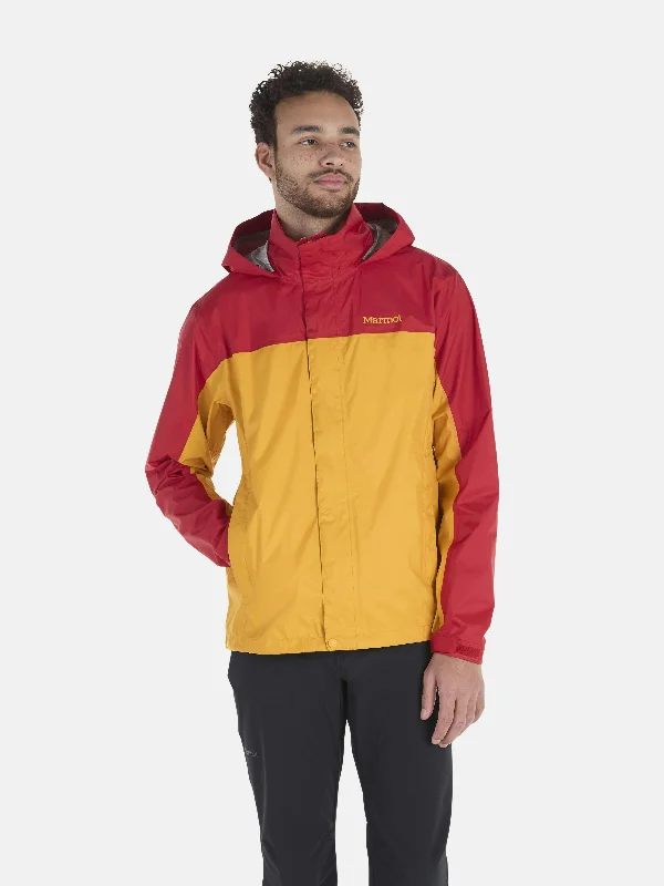 Sun-run sports jacket -Men's PreCip Eco Jacket - Team Red/Golden Sun