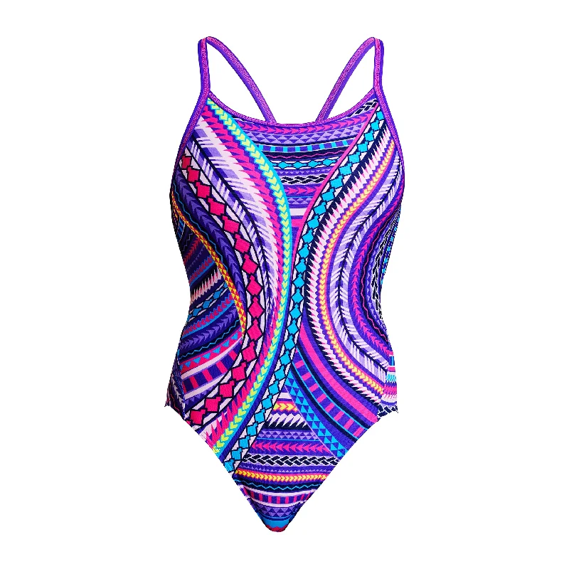 Eco-flow swimwear -Fantasy Flight | Ladies Diamond Back One Piece