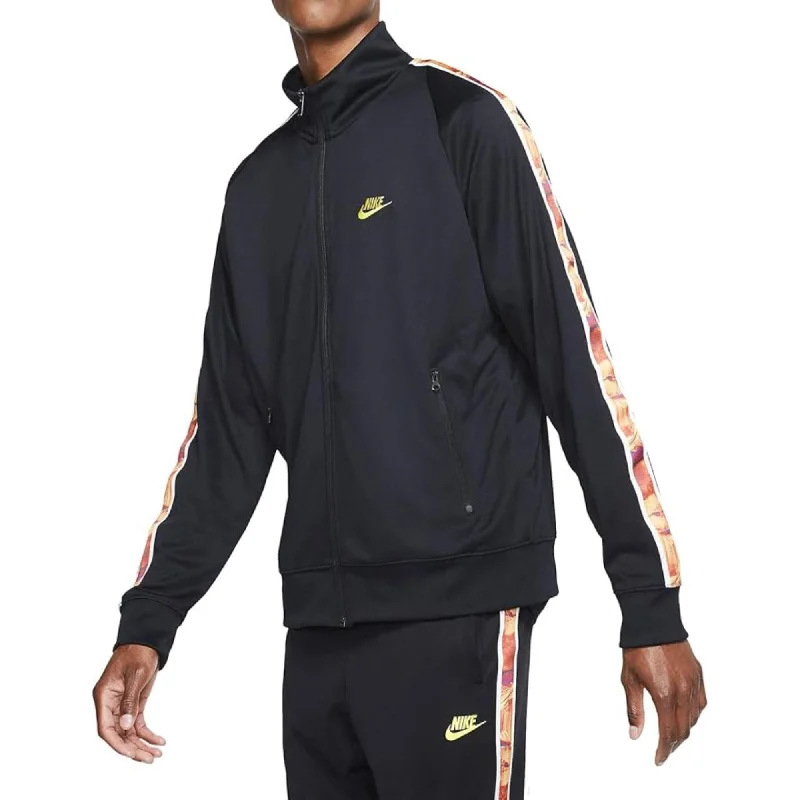 Vent-flow sports jacket -Nike Organic Distortion Jacket Black/Yellow  CW4806-010 Men's