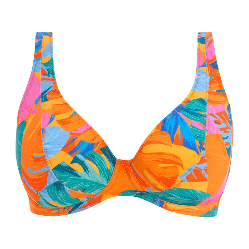 Sport-core swimwear -Aloha Coast Zest Underwired High Apex Bikini Top