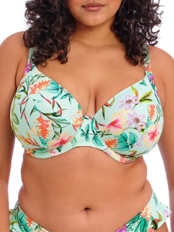 Class-core swimwear -Sunshine Cove Plunge Bikini Top - Aqua