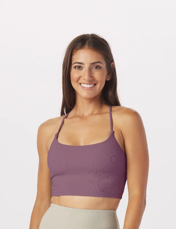 Cobalt Padded Sports Bra for Style -Pure Bra: Berry Wine