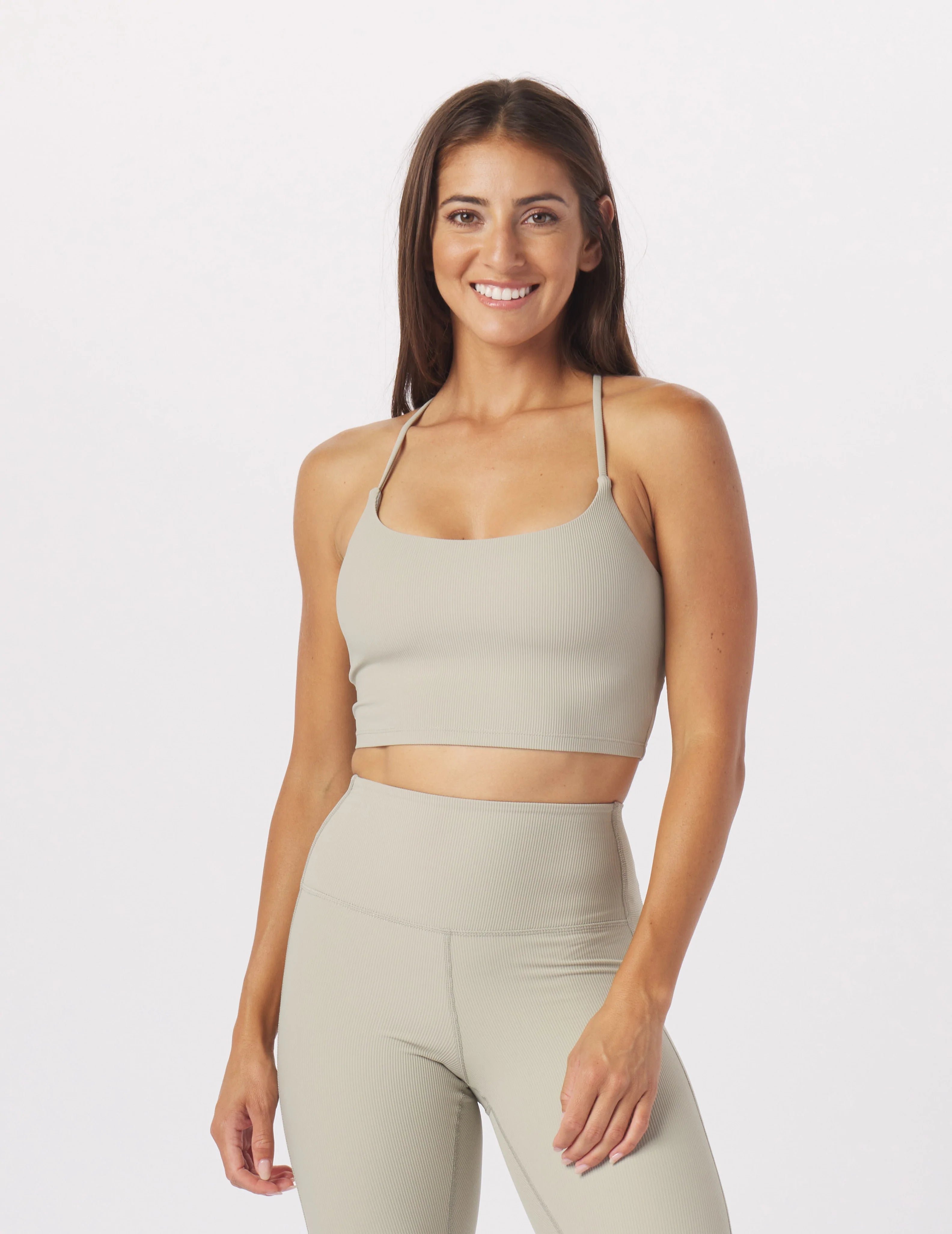 Amber Junior Sports Bra for Light Wear -Pure Bra: Linen