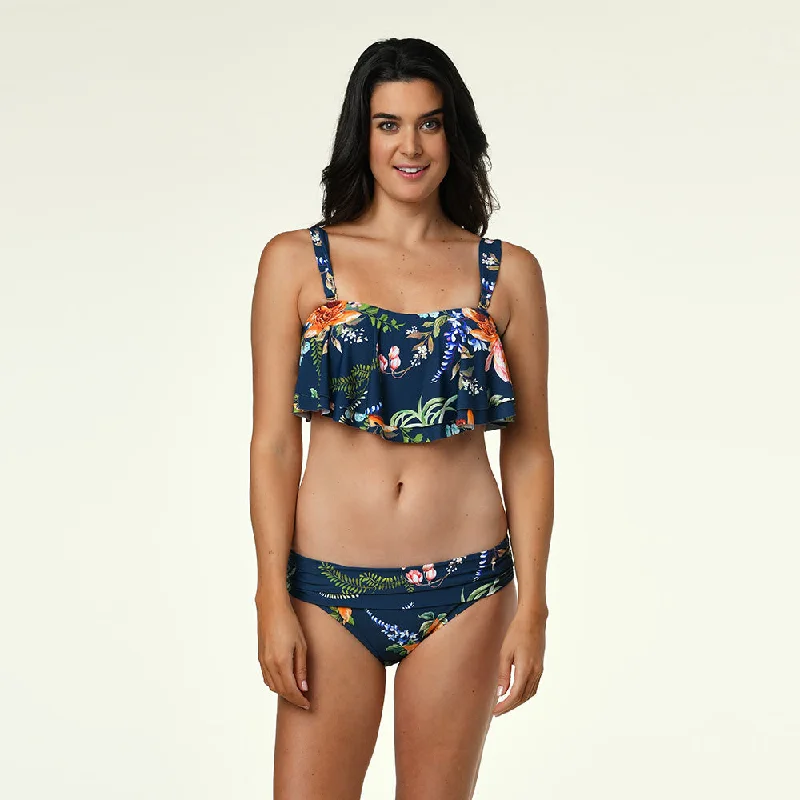 Lime Swift Sports Bra for Comfort -FLORAL ENCHANTMENT PALOMA BRA TOP