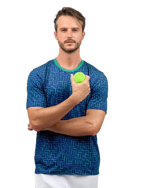 Forest Tough Sports Short for Support -Men's Short-Sleeve Crew Neck - UV Protection, Antimicrobial