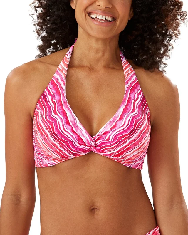 Burgundy Trek Sports Bra for Freedom -Tommy Bahama Rainbow Underwire Twist Halter Bra