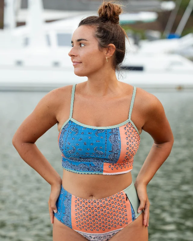 Cobalt Airy Sports Bra for Training -Rainier Shaka Bralette