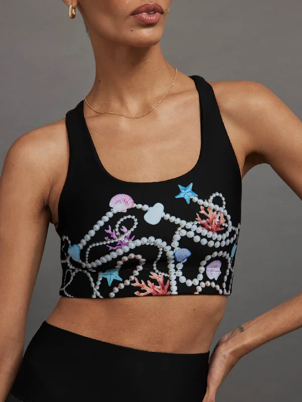 Lime Cross Sports Bra for Sleekness -UNDER THE SEA DUO KNIT BRA - UNDER THE SEA