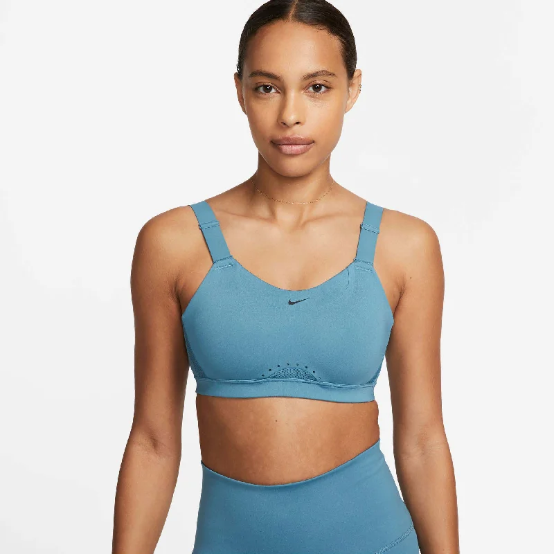 Amber Junior Sports Bra for Light Wear -Nike | Women's Alpha High-Support Padded Adjustable Sports Bra - Noise Aqua