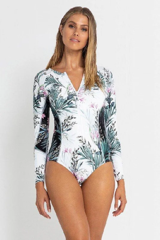 Race-chic swimwear -Sunseeker Sofia Seasport One Piece Surfsuit Sea Sport - White