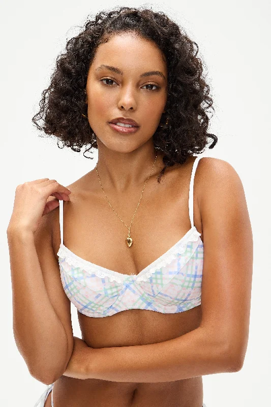 Mesh-core swimwear -Matilda Underwire Bikini Top - Cottage Meadow