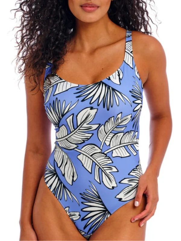 Resort-chic swimwear -Mali Beach Underwired Swimsuit - Cornflower