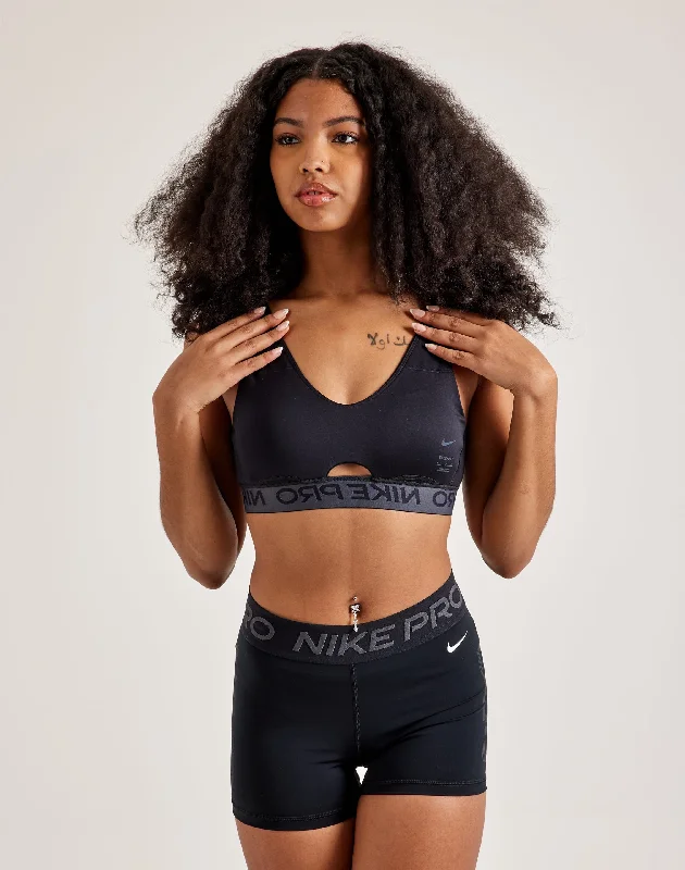 Rose Motion Sports Bra for Strength -Nike Pro Indy Plunge Sports Bra