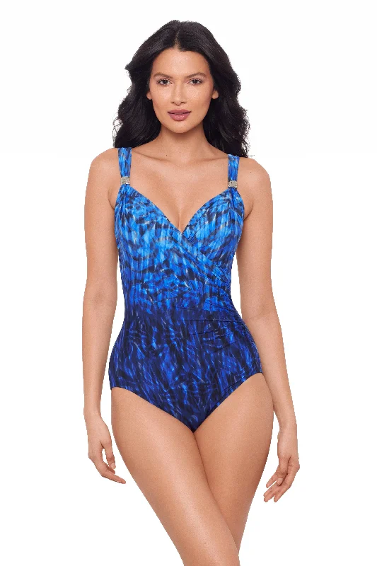 Plus-size core swimwear -Miraclesuit Paka Mayan Siren One Piece