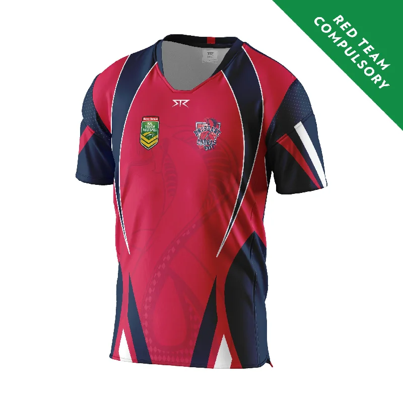 Lilac Slim Sports Bra for Light -Brisbane Cobras Men's Red Team X Carbon Playing Shirt