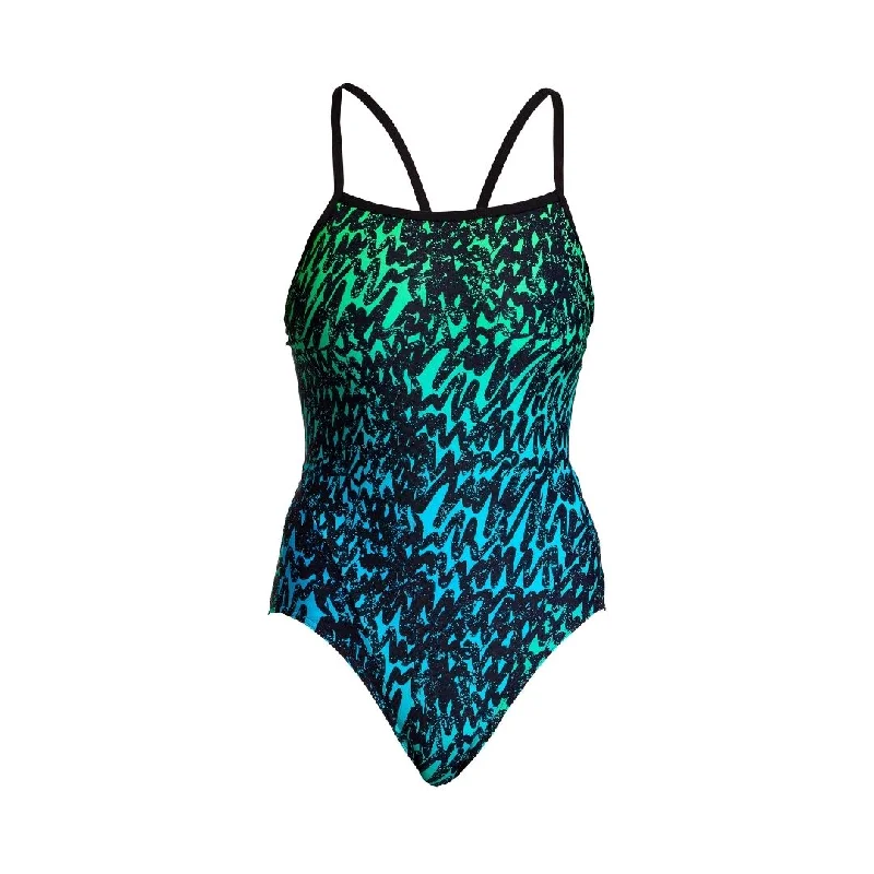 Dry-chic swimwear -Spraying Alive | Ladies Single Strap One Piece