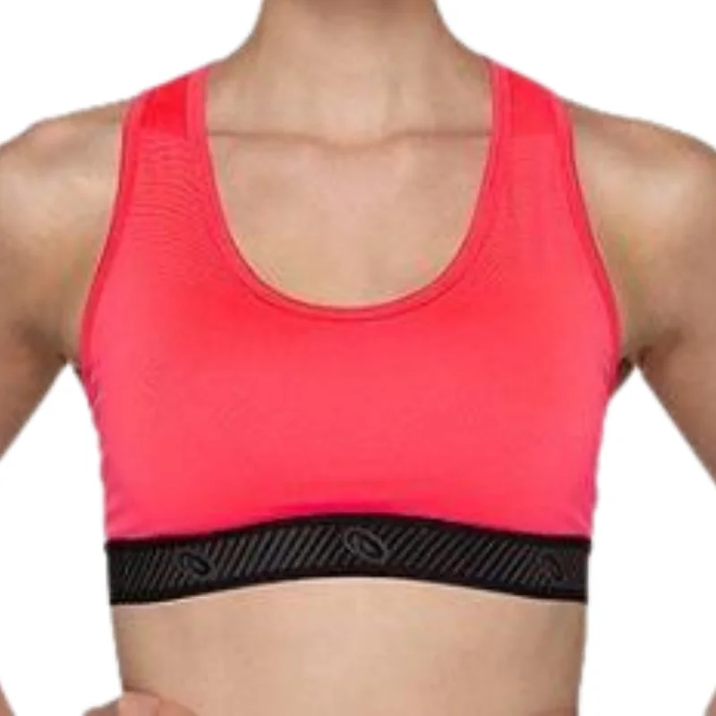 Forest Tough Sports Bra for Versatility -Asics Logo Sports Bra - Diva Pink