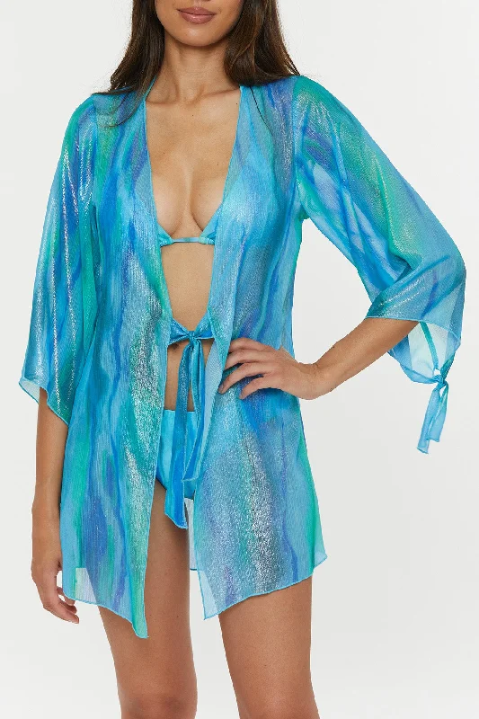 Water-core swimwear -Becca Solar Energy Pool Tie Front Tunic